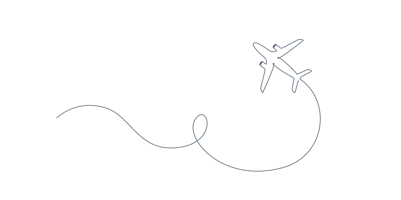 Line drawing if a jet